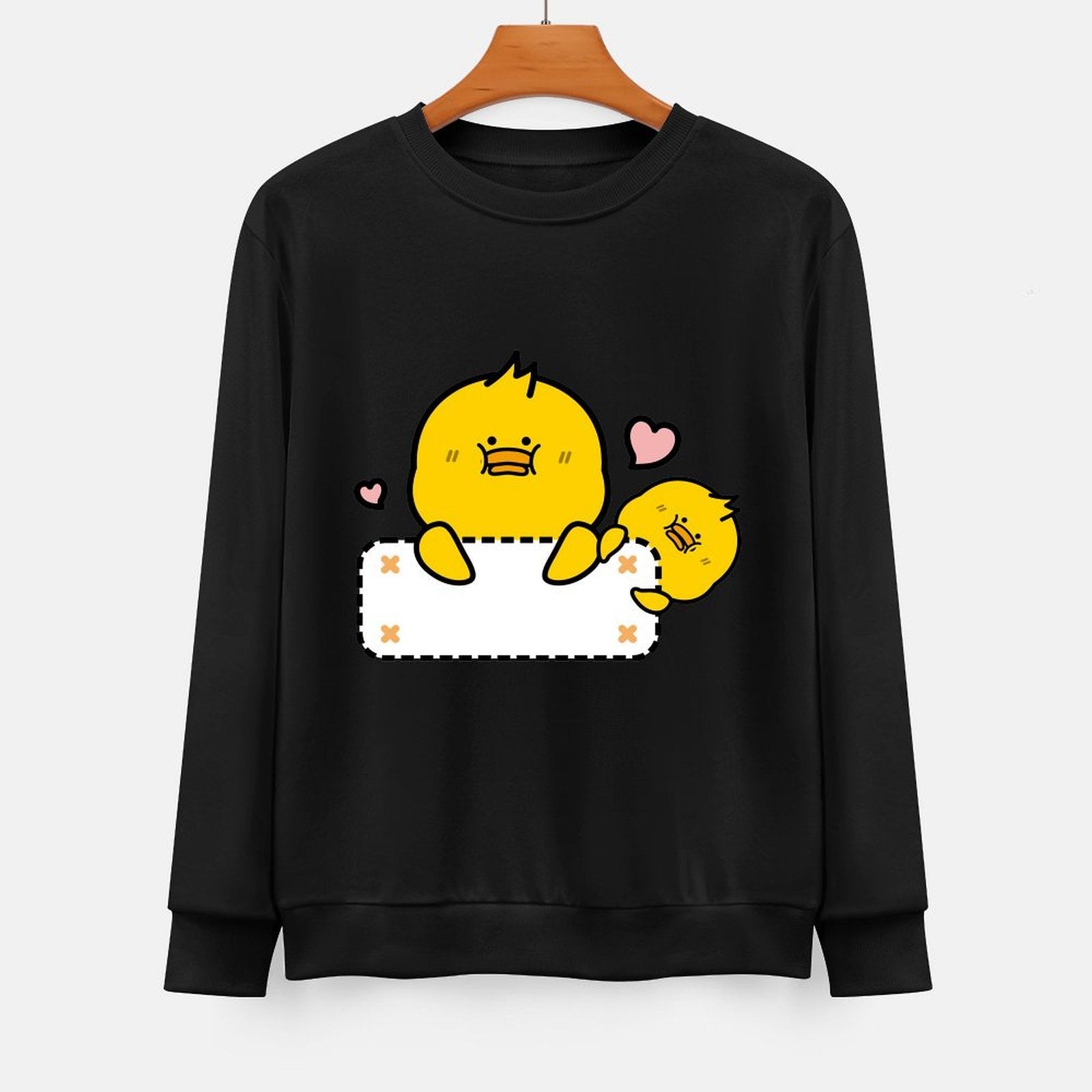 Front Patterned Long Sleeve TopColorfast Essential